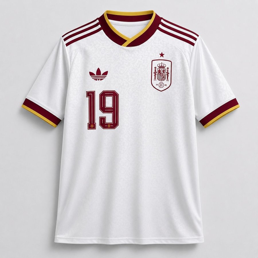 Spain Away Jersey (Embroidery)